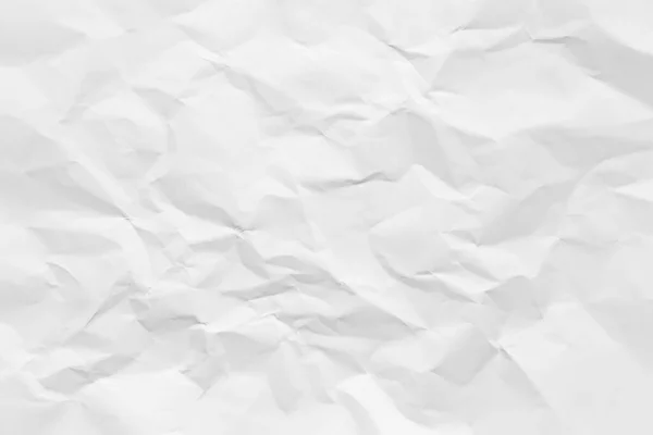 White Paper Wrinkled Texture Abstract Background — Stockfoto