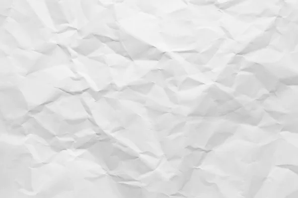 White Paper Wrinkled Texture Abstract Background — Stok fotoğraf