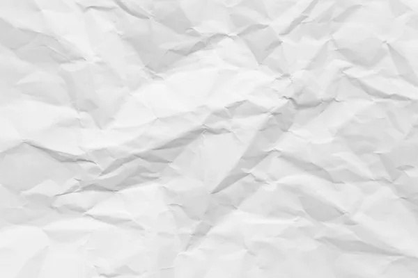 White Paper Wrinkled Texture Abstract Background — Stock fotografie