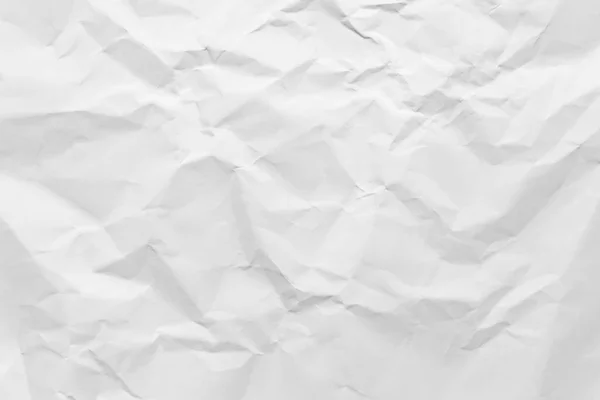 White Paper Wrinkled Texture Abstract Background — Stock fotografie