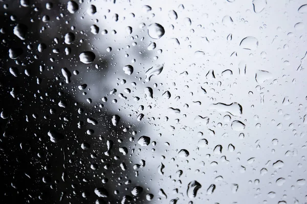 Капли Дождя Фоновом Стекле — стоковое фото