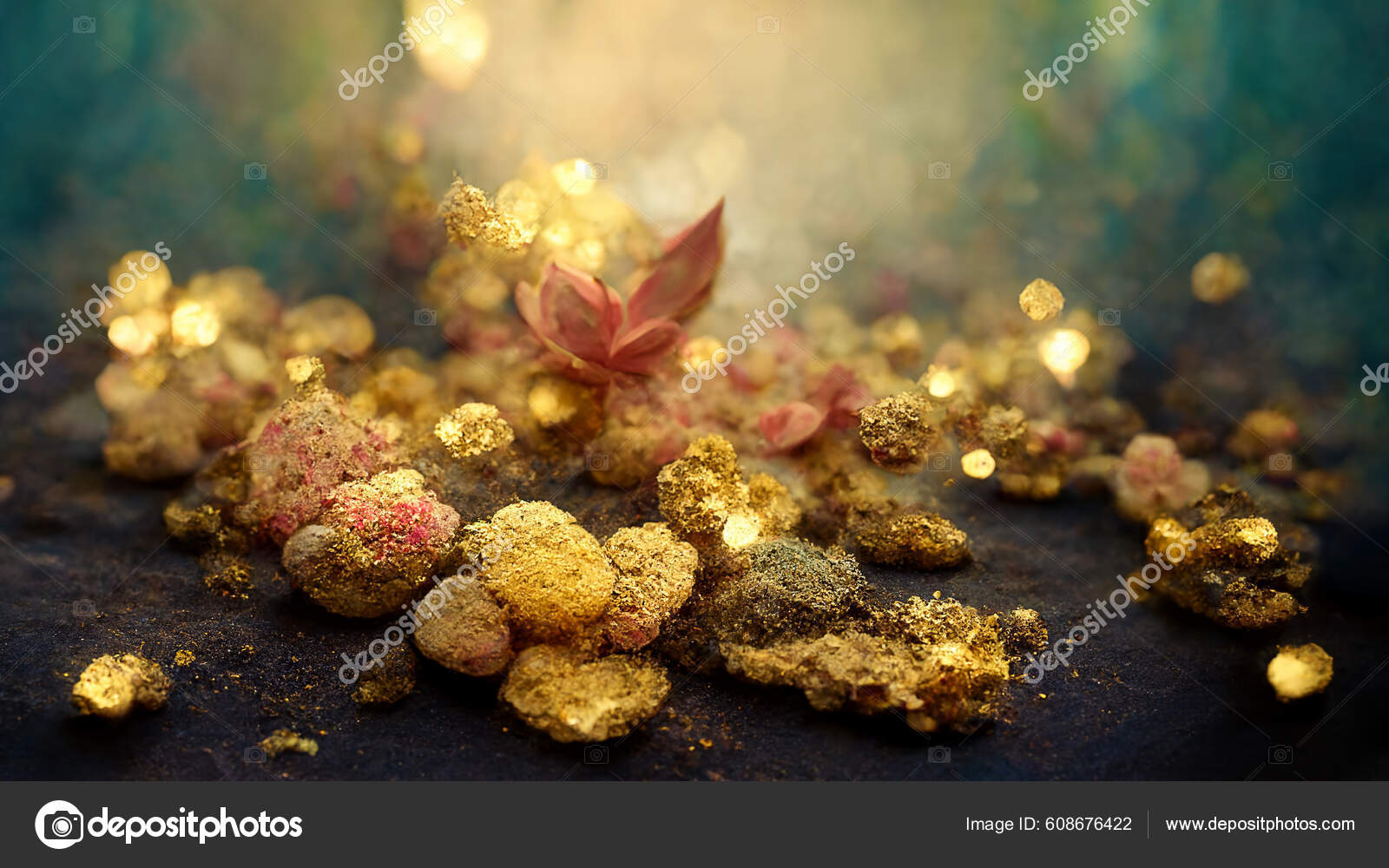 Concept Gold Gems Abstract Background Vector Illustration Vintage Style Art  Stock Photo by ©prasongtakham 608676422