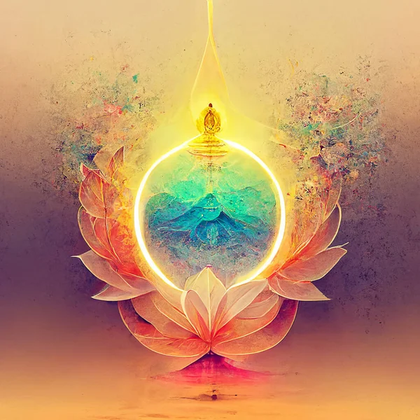 Ruhanilik, din, güç rengi soyut arka plan vektörü illüstrasyonunu kavra. Midney Journey Al ile üretilen klasik tarz sanat tasarımı.