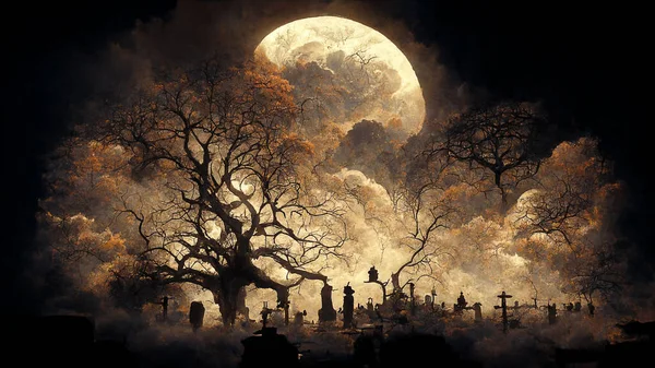 Cadılar Bayramı soyut arkaplan vektörü illüstrasyonunu kavra. MidJourney AI ile üretilen klasik tarz sanat tasarımı.