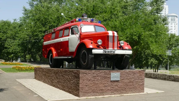 Krasnodar Rusland 2021 Monument Voor Brandbeveiliging — Stockfoto