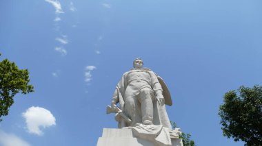 Krasnodar, Rusya, 08.08.2021, Büyük Vatanseverlik Savaşı 'nda Krasnodar şehrinin kurtarıcılarının askerlerinin anıtı. 