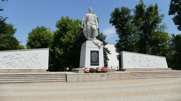 Krasnodar Russia 2021 Monument Soldiers Liberators City Krasnodar Great Patriotic — Stock Photo, Image