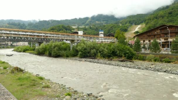 Rosa Khutor Territorio Krasnodar Rusia 2021 Estación Esquí Rosa Khutor — Vídeo de stock