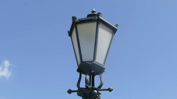 Oświetlenie Lampy Ulicznej Parku — Zdjęcie stockowe