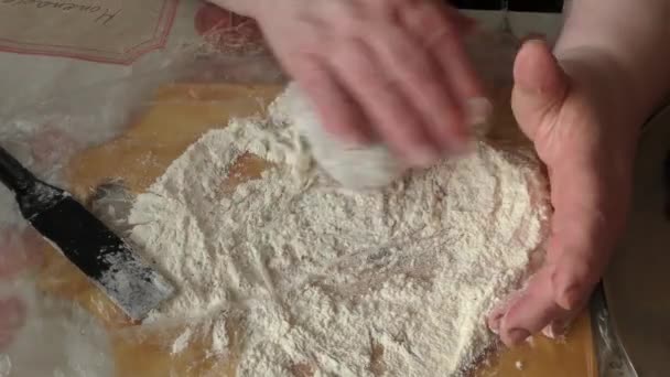 Chef Prepara Empanadas Carne Picada — Vídeos de Stock