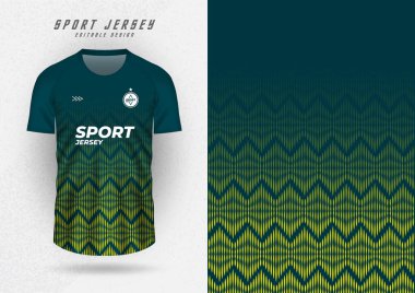 Spor formaları, formalar, koşu formaları, gradyan yeşil desenler için arka plan modeli.