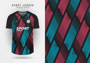 Arka planda spor formaları, formalar, koşu formaları, çizgili çizgiler var. Yüceltme için