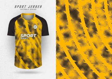 Spor gömleği, spor gömleği, koşu gömleği, sarı ve siyah için arka plan modeli..