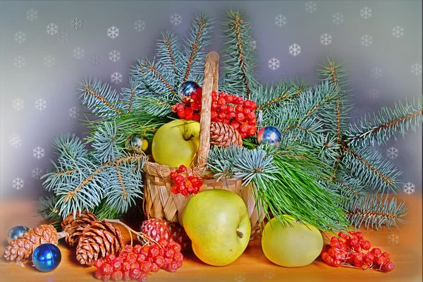 Christmas and new year greetings — Stock Photo, Image