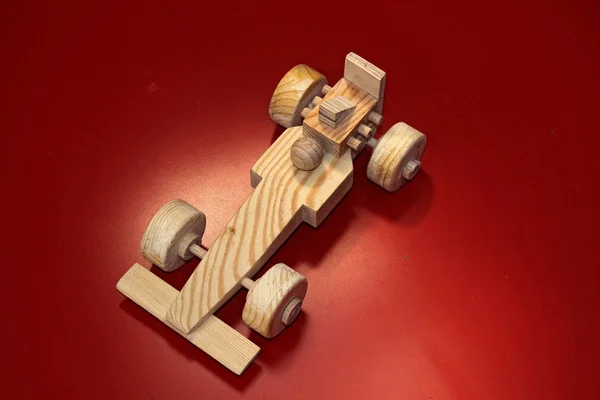 Drewniany Samochodzik — Zdjęcie stockowe