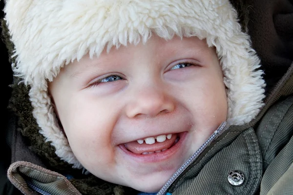 De jongen lachen — Stockfoto