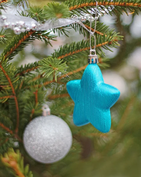 Christmas ornament on the Christmas tree — Stock Photo, Image