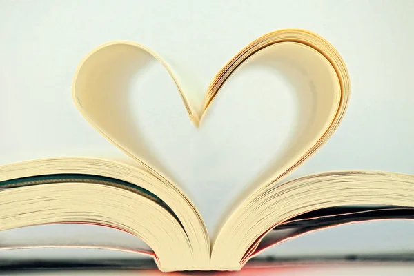 Heart with book — Stock Photo, Image