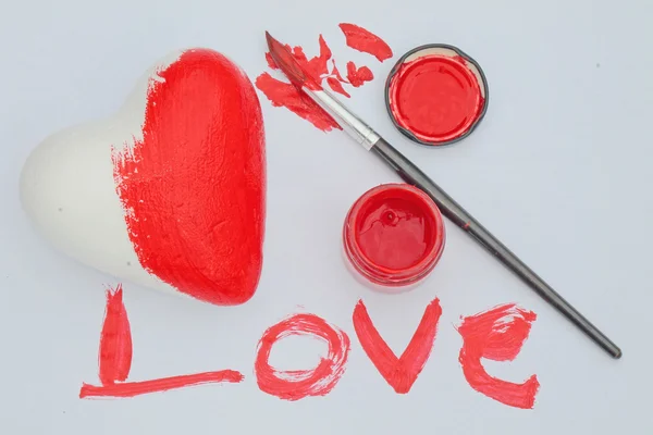 Amor pintado — Fotografia de Stock