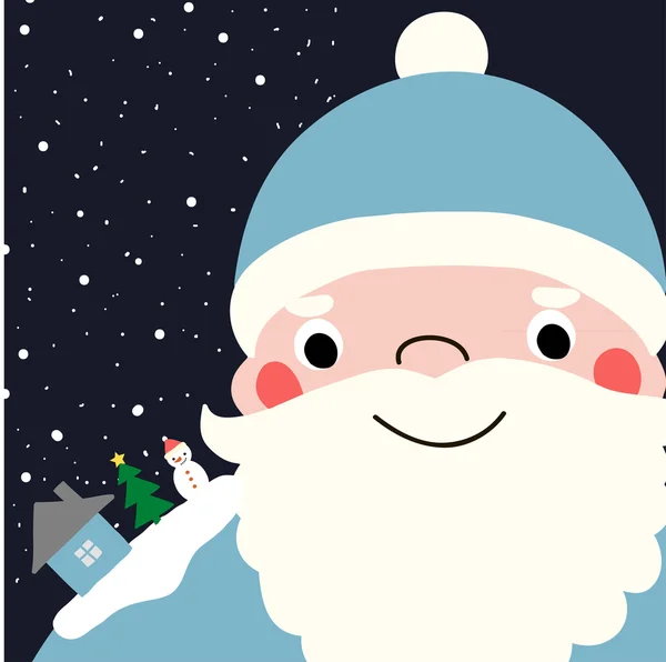 Cartoon Santa. — Stock Vector