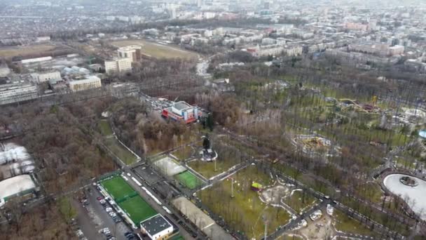 Maxim Gorky公园，哈尔科夫市中心 — 图库视频影像