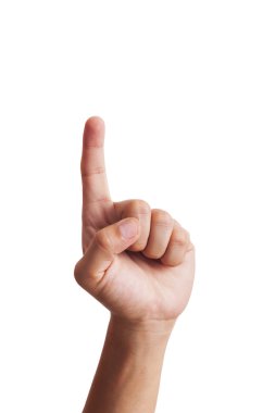 iş adamı işaret parmağı