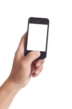 bir elini tutarak smartphone