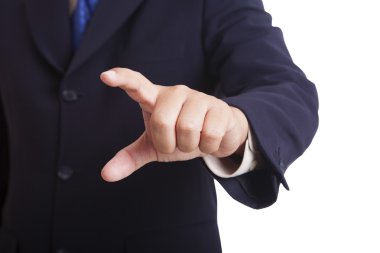 onun işaret parmağı gösterilen işadamı