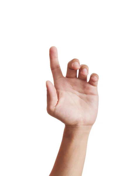 Индексный палец бизнесмена — стоковое фото