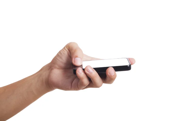 Hombre sosteniendo un teléfono inteligente — Foto de Stock