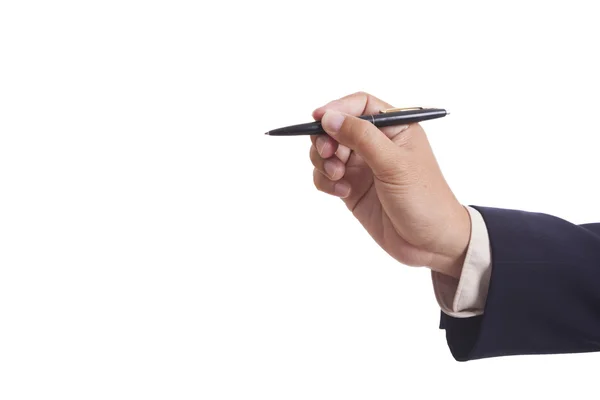 Business man with pen — Stock Photo, Image