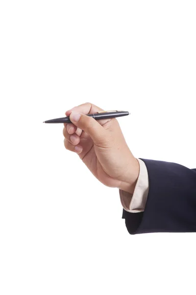 Business man with pen Stock Image