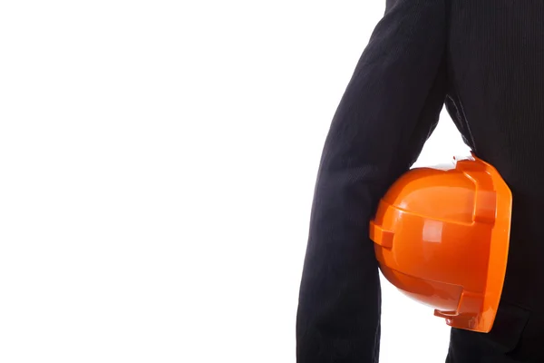 Construction engineer with red helmet — Stock Photo, Image