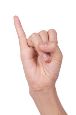 işaret dili harf jлітера j мовою жестів