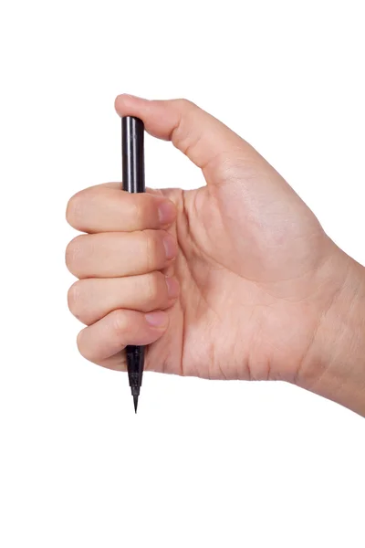 Mano e penna — Foto Stock