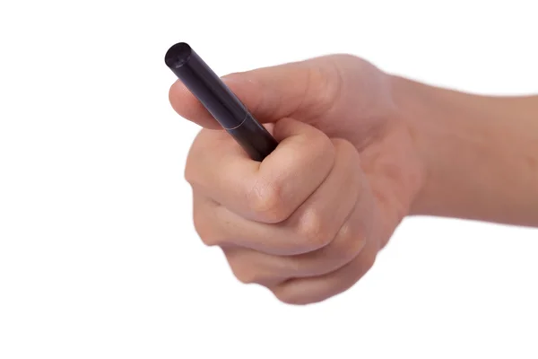Hand och penna — Stockfoto