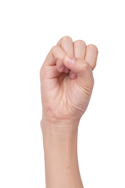 Літера S на мові жестів — стокове фото