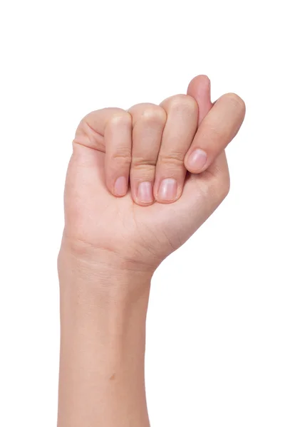 Gesturing with finger hand — Stock Photo, Image
