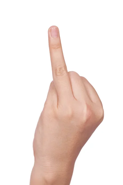 Finger stavning bokstaven i — Stockfoto