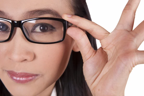 Asian businesswoman with glasses — Stock Photo, Image