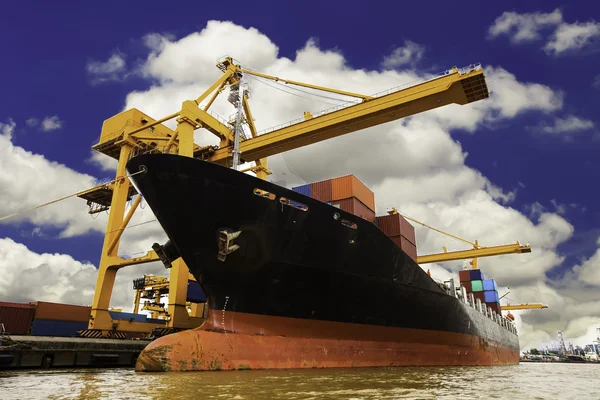 Shipping port in Thailand. — Stock Photo, Image