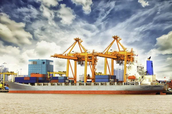 Shipping port in Thailand. — Stock Photo, Image