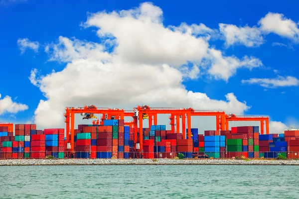 Shipping port in Thailand. — Stock Photo, Image
