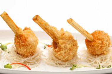 kızarmış karides topları