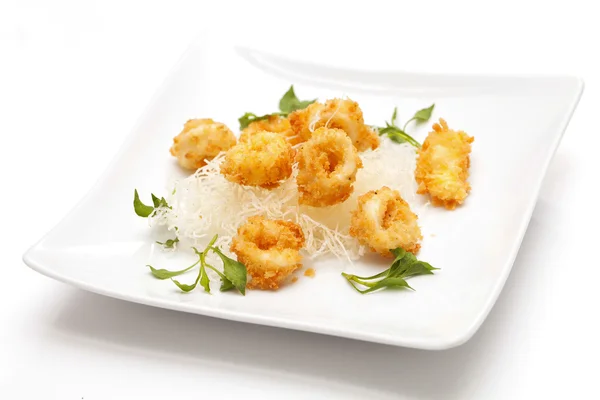 Fried squid ring. — Stock Photo, Image