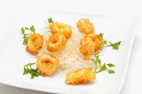 Fried squid ring. — Stock Photo, Image