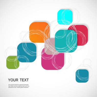 Vektör renkli kare bağlantı eps10