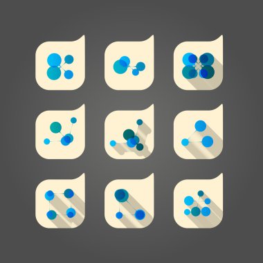 vektör dna ve Ağ Icon set