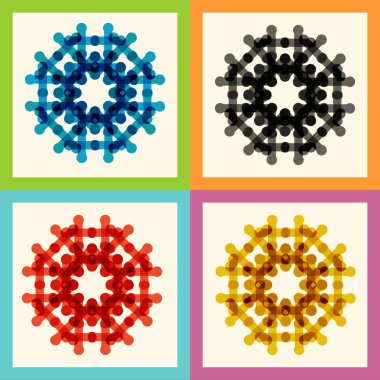 renk molekül model eps ayarla