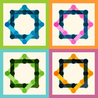 renk molekül model eps ayarla